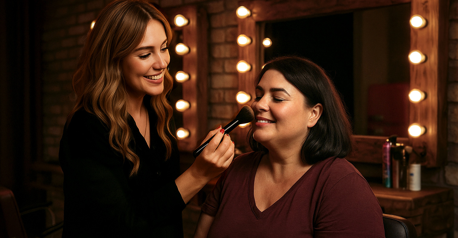 Make-up en hairstyling voor boudoir ervaring fotoshoot door visagiste in Amsterdam, Rotterdam, Utrecht en Den Haag