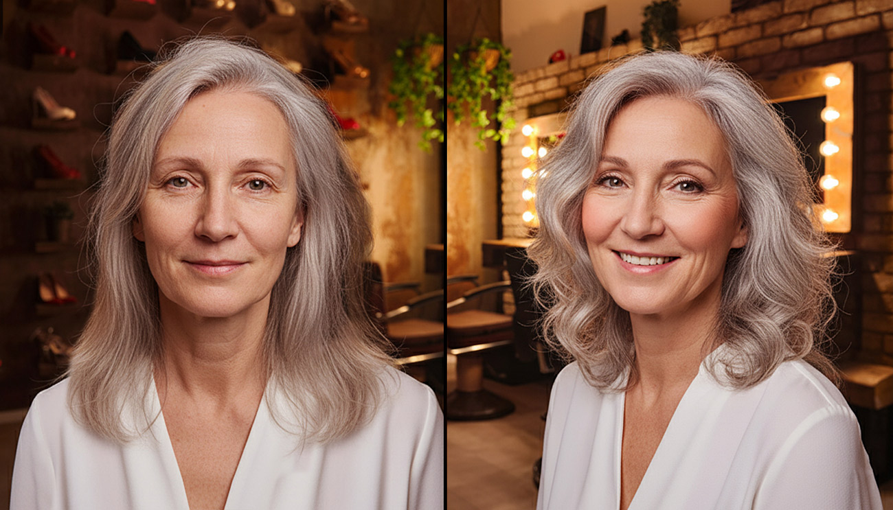 Visagiste – Styling voor boudoir fotoshoot – vóór – na